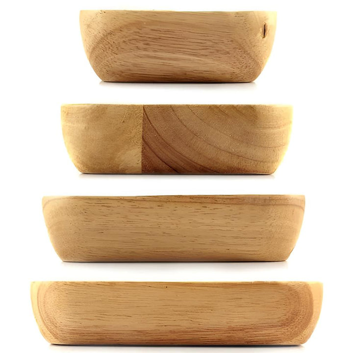 Quadratische Schale aus Kautschukholz
