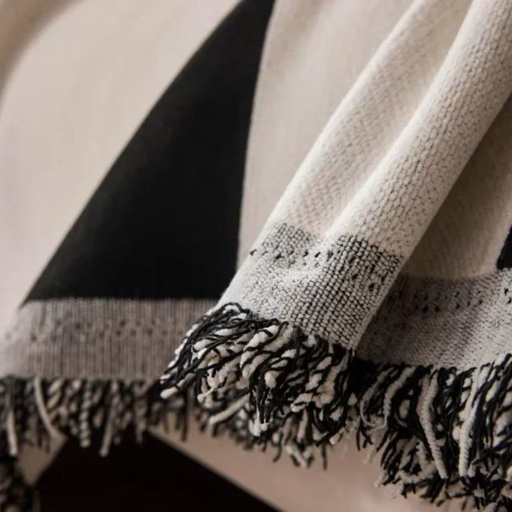 Boho-Jacquard-Sofadecke aus Chenille