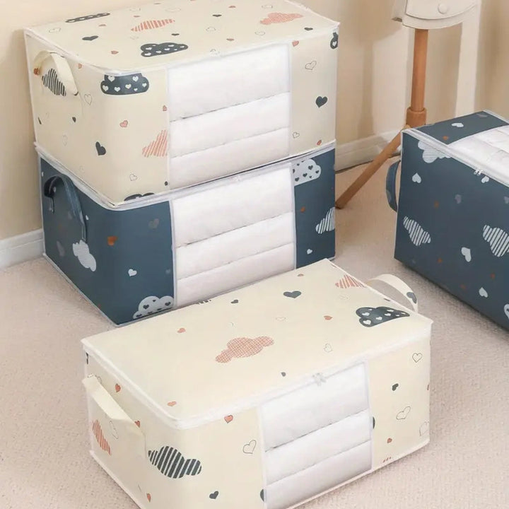 Sac de rangement en coton et polyester pour chambre d&