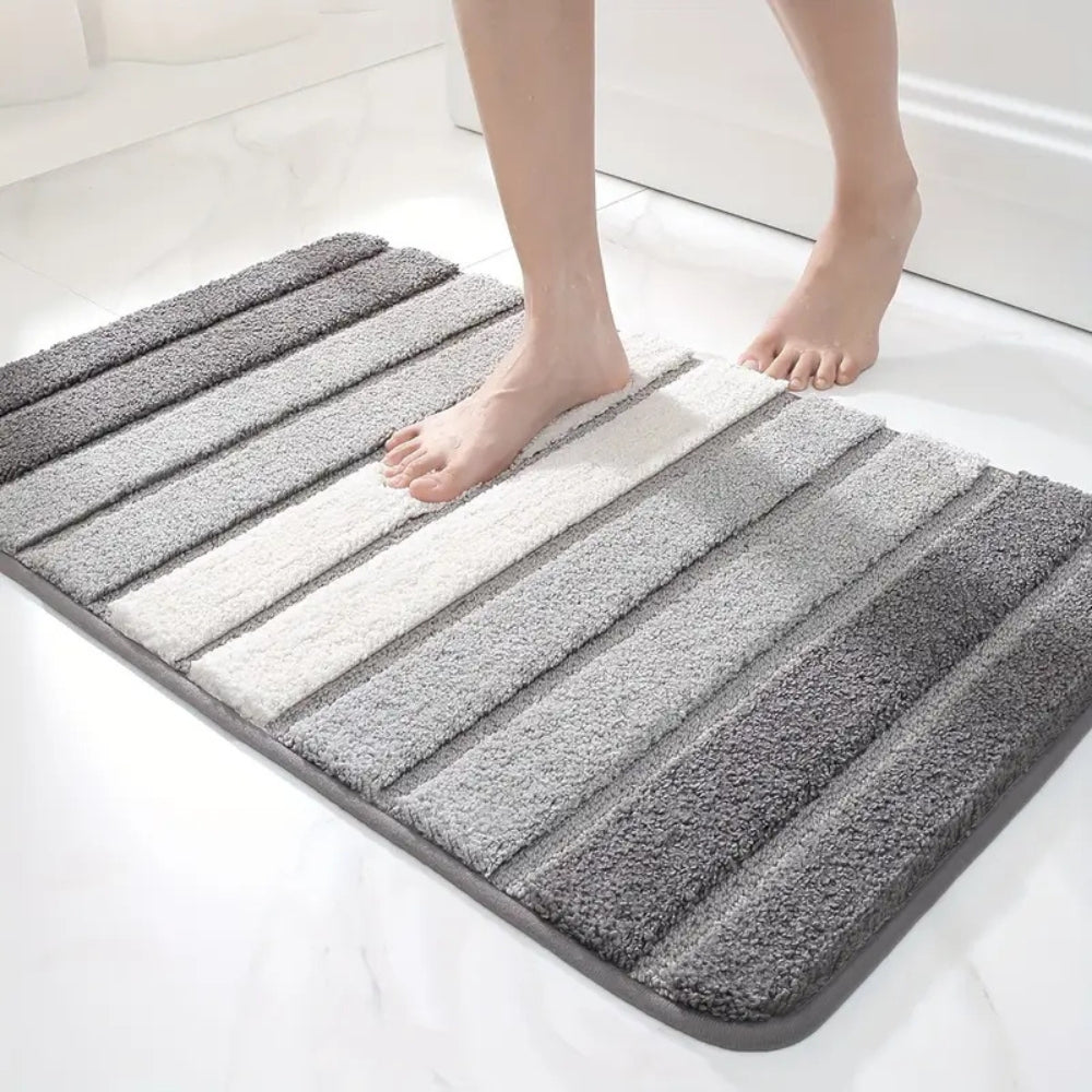 Badematte Streifen weich