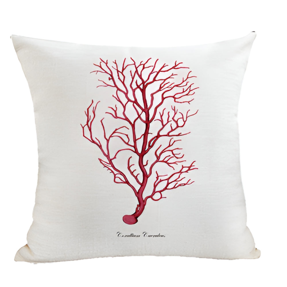 Kissenbezug bestickt maritime Motive 45x45 cm