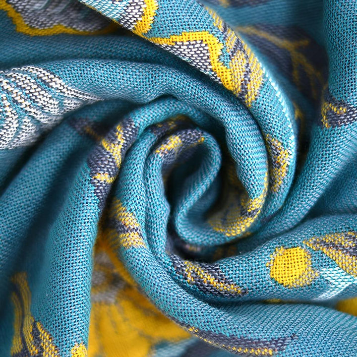 Wendbares Baumwoll-Badetuch mit Hibiskusmuster