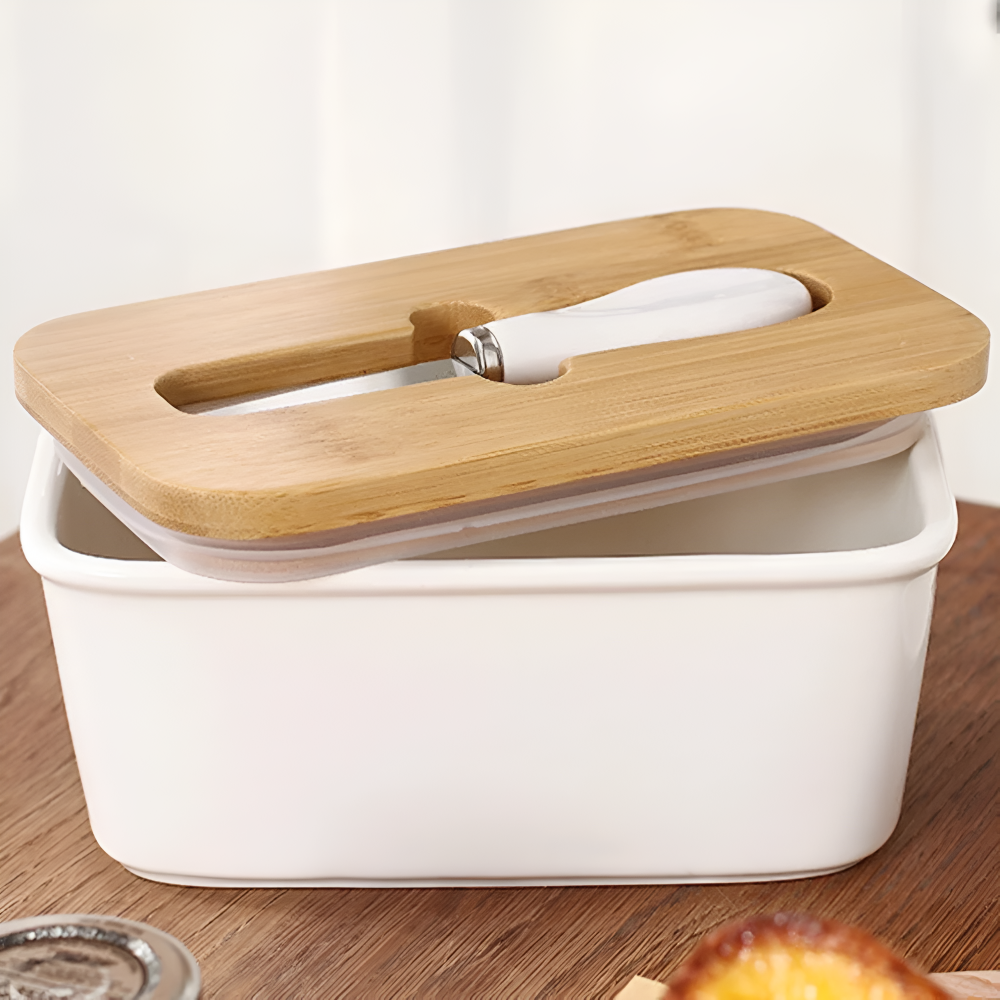 Butterdose mit integriertem Butterschneider