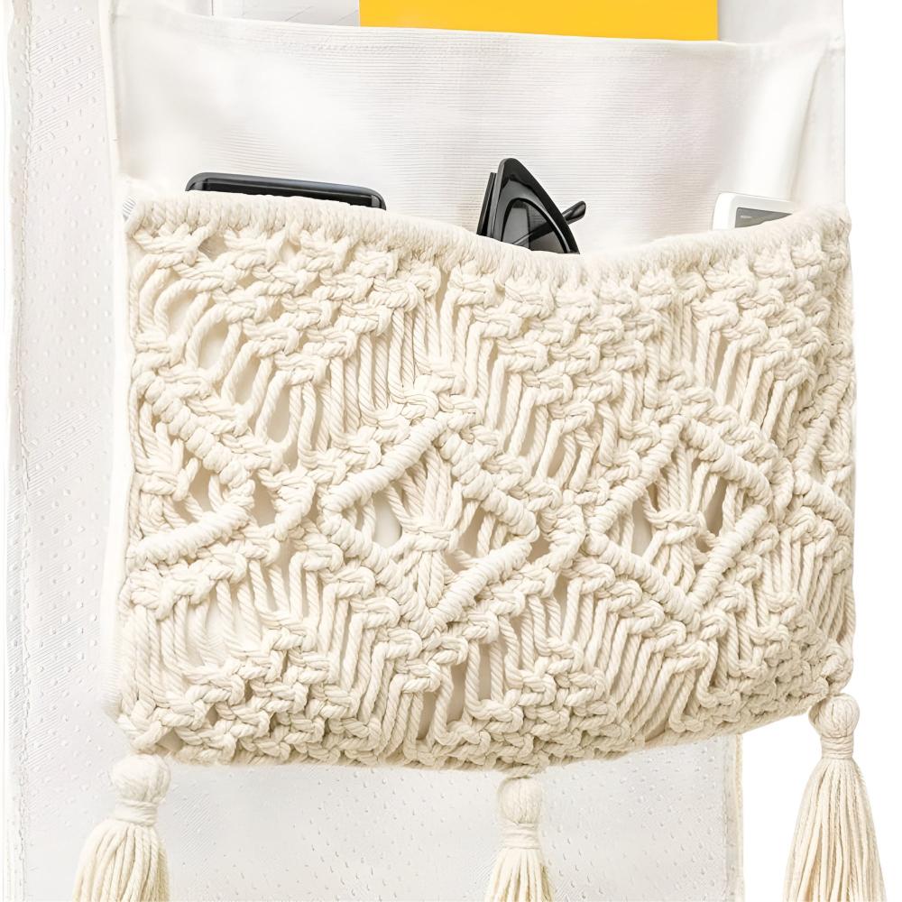 Boho-Sofa-Organizer mit vier Taschen