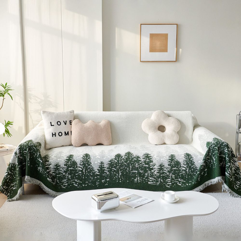 Sofaüberwurf Chenille Waldglanz