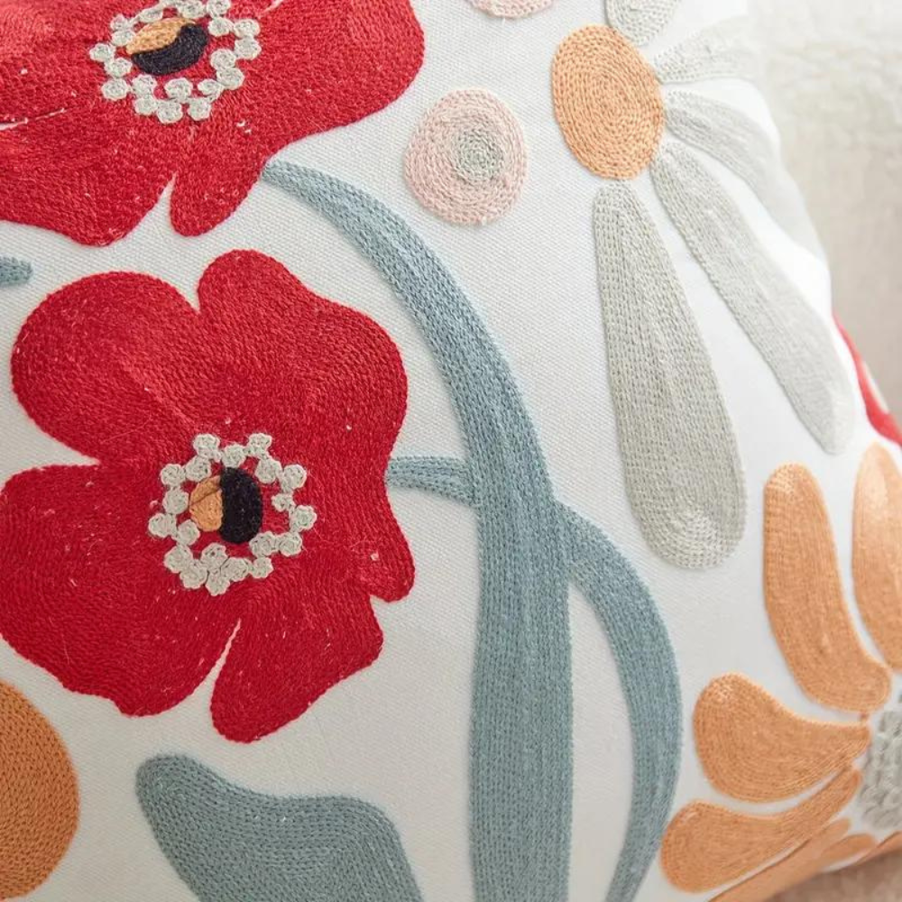 Housse de coussin à feuillage tissé 45 x 45 cm – vue 09