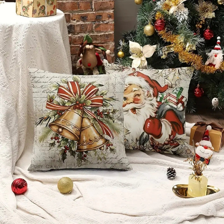 Kissenbezug Weihnachten Landhausstil 45x45 cm
