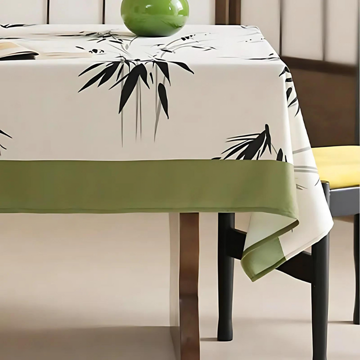 Tischdecke Bambusmotiv minimalistisch
