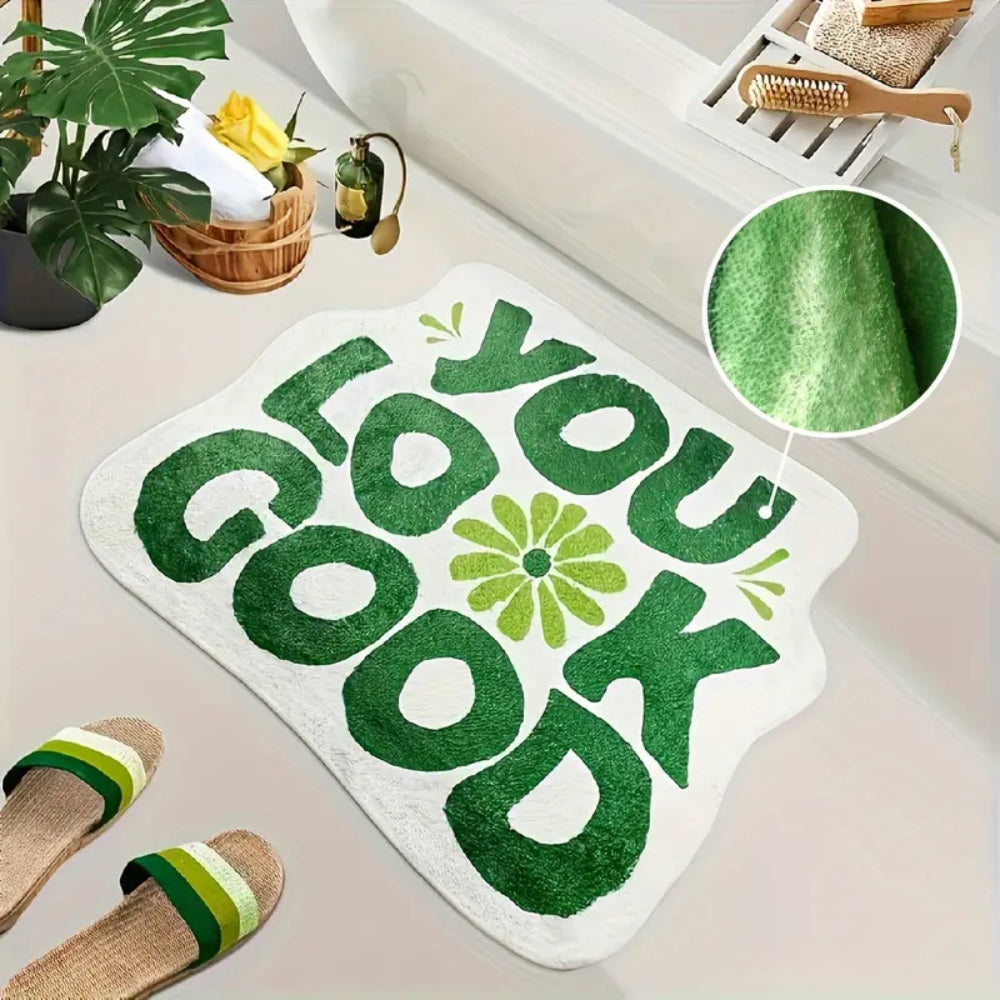 Badematte mit Schriftzug You Look Good
