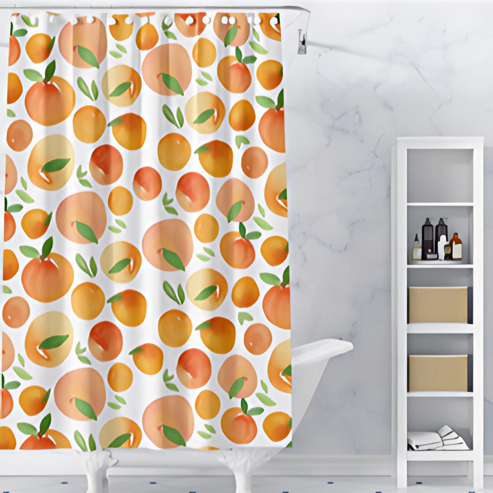 Duschvorhang Orangenmotiv
