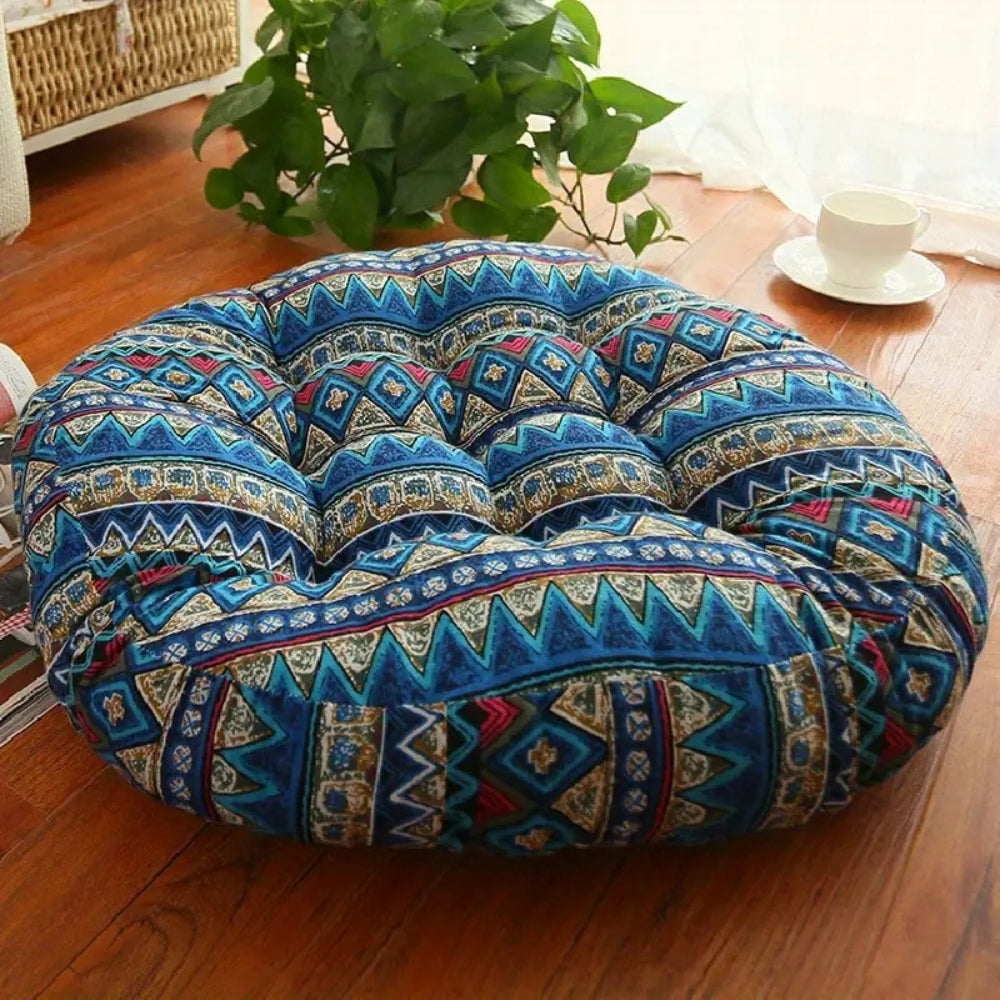 Rundes Boho-Bodenkissen 45 cm