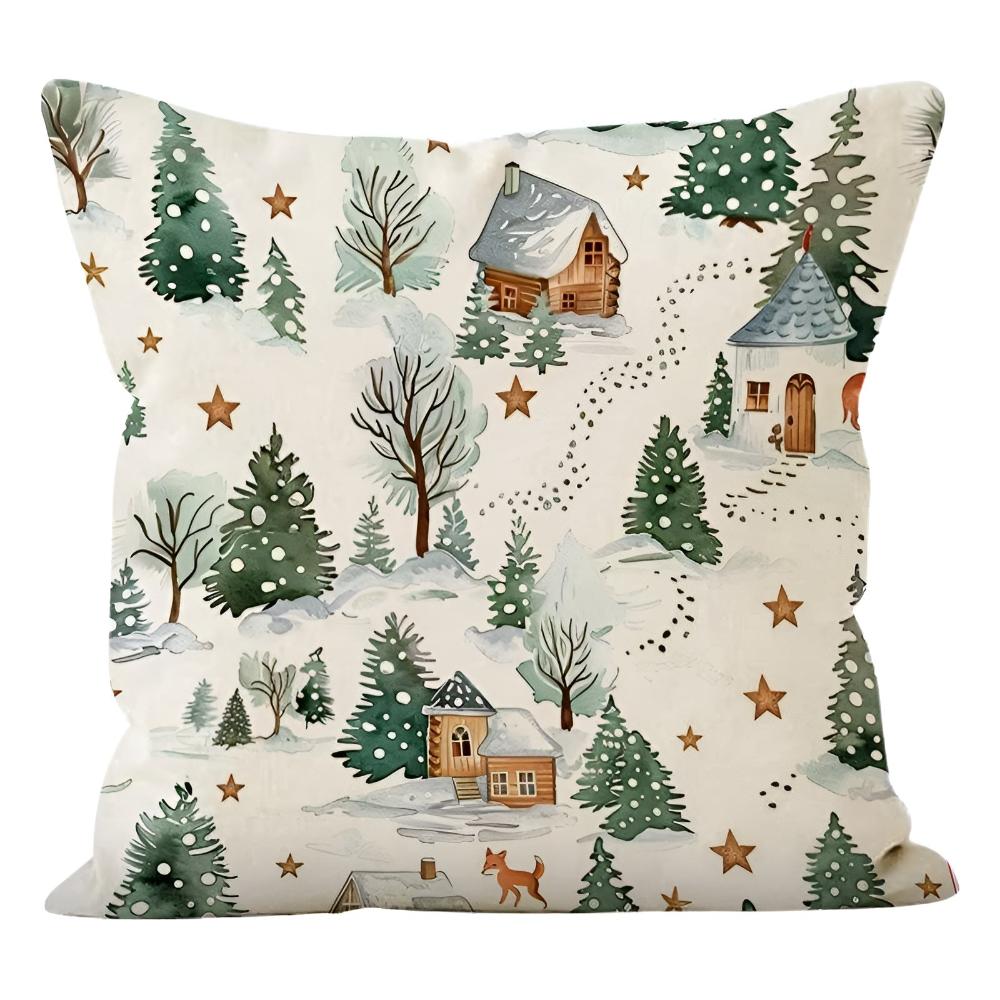 Housse de coussin paysage d&