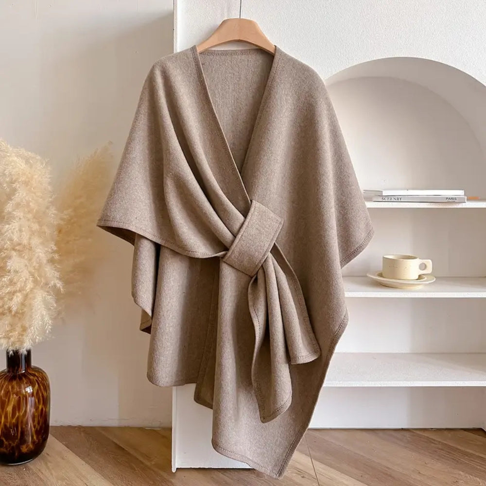 Poncho-Mantel dicht gewebt
