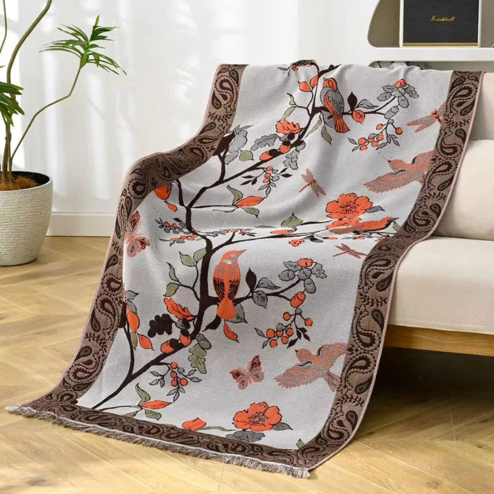 Badetuch Baumwolle Vogelmotiv 80x160 cm