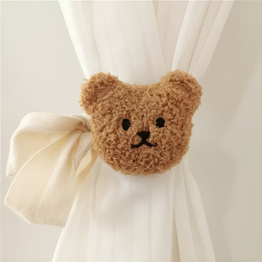 Vorhanghalter aus Plüsch in Teddybärform fürs Kinderzimmer
