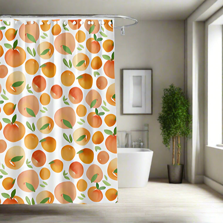 Duschvorhang Orangenmotiv