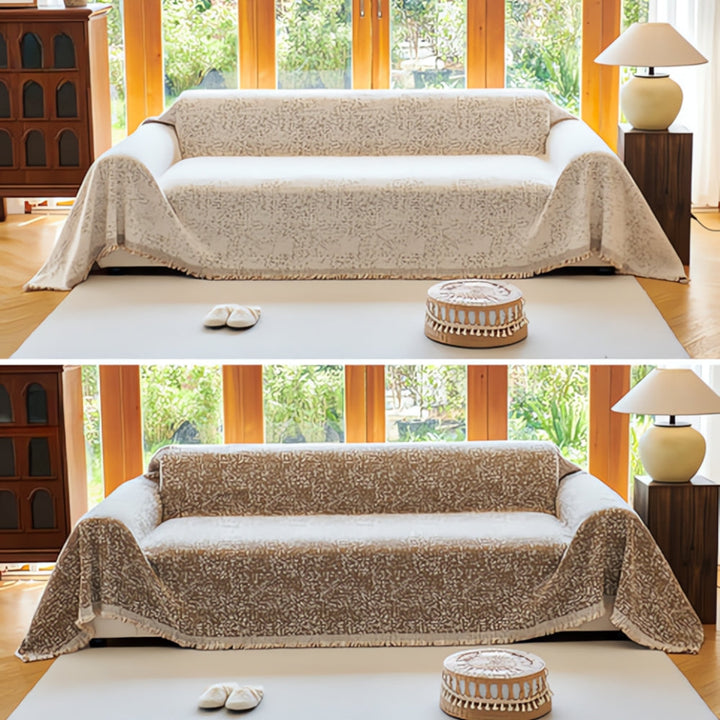 Sofaüberwurf Boho gesprenkelt wendbar