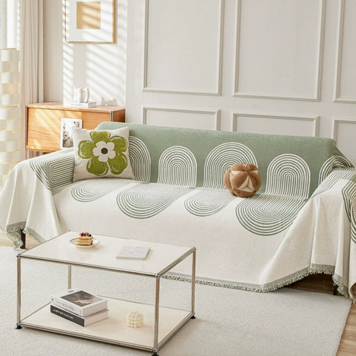 Sofaüberwurf Chenille uni