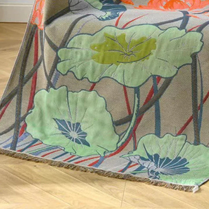 Badetuch Baumwolle Lotusmotiv 80x160 cm