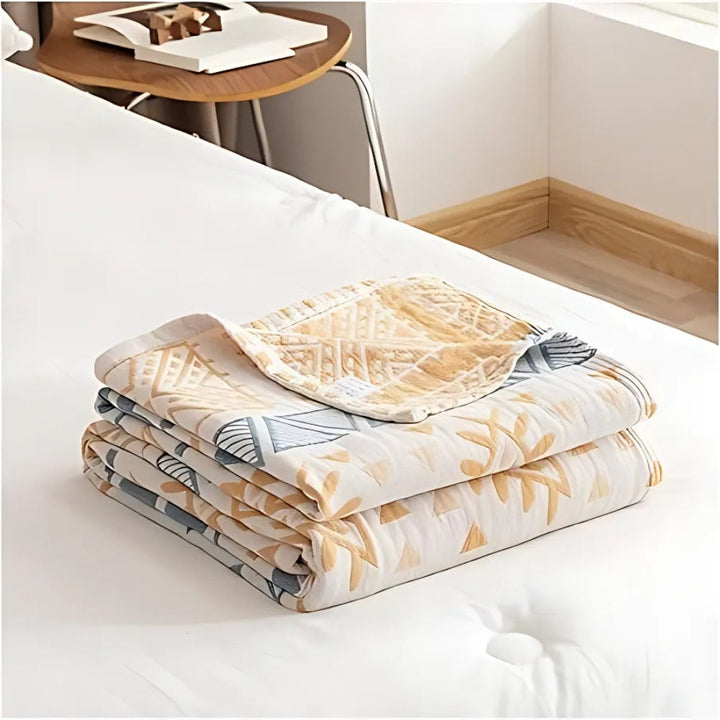 Jacquard-Baumwolldecke mit Aztekenmuster