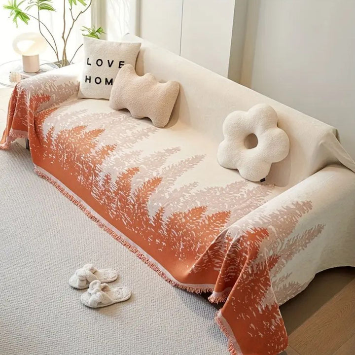 Sofaüberwurf Chenille Waldglanz