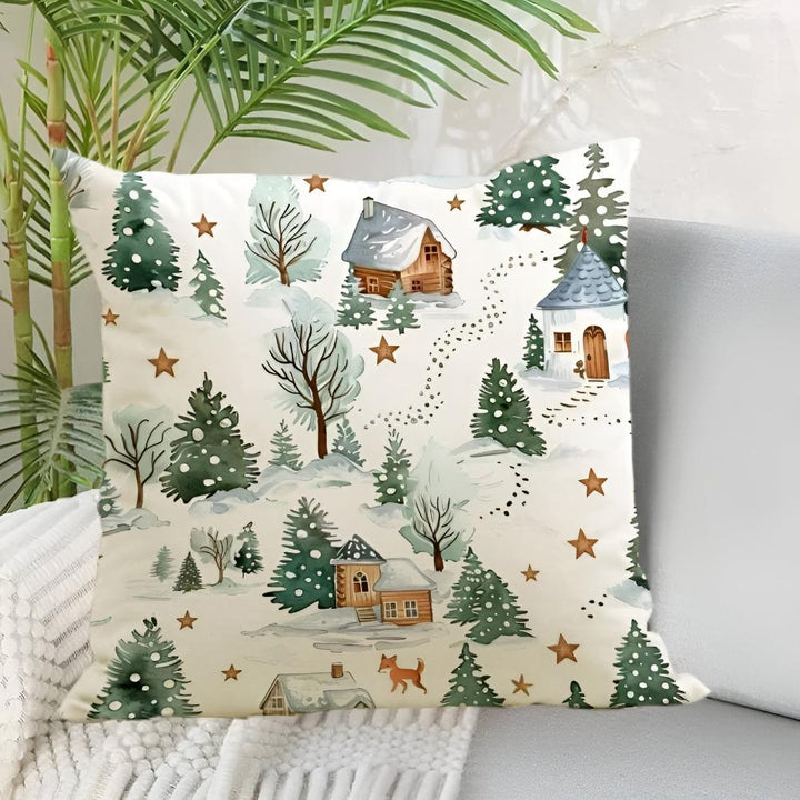 Housse de coussin paysage d&