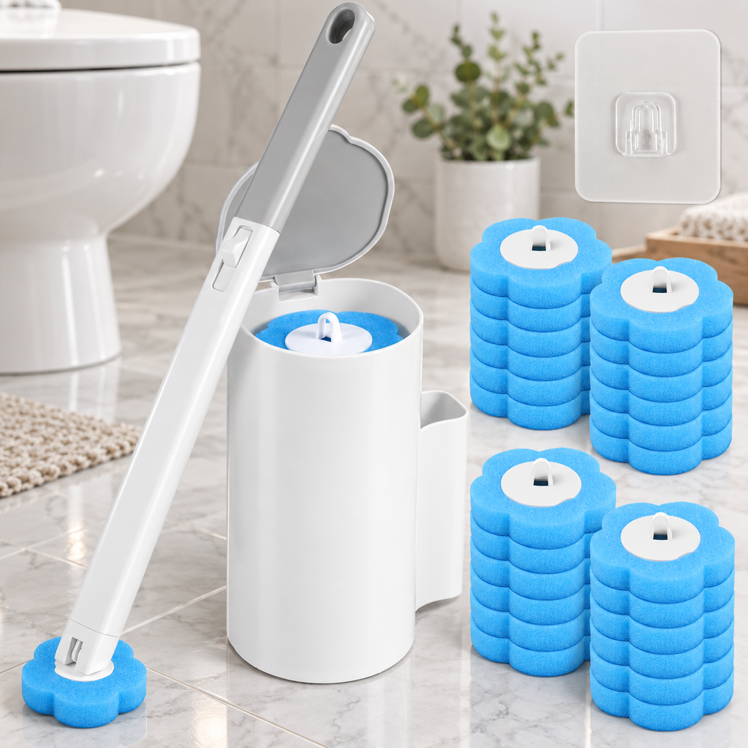 Brosse WC jetable avec recharges éponge