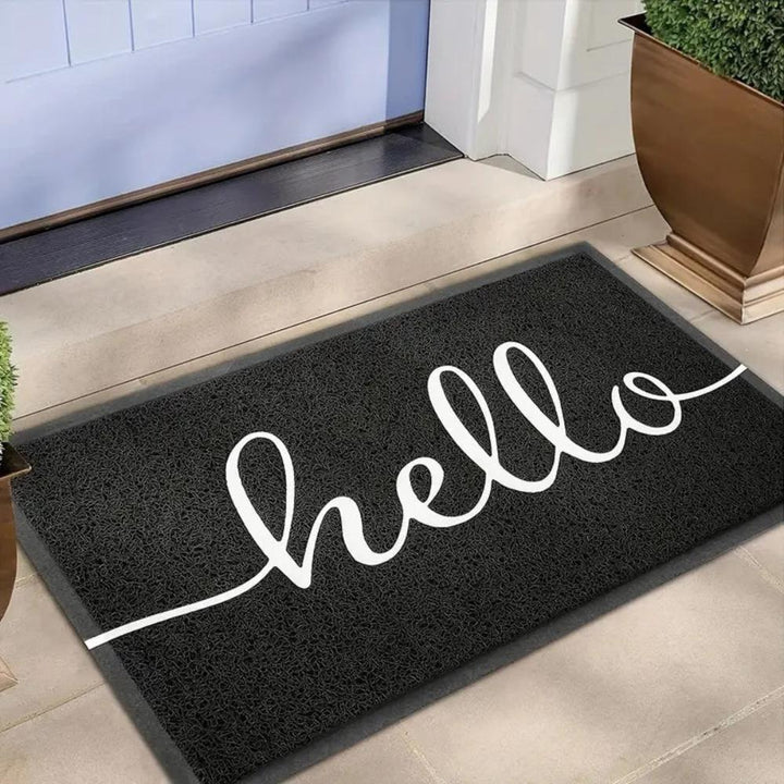 Fußmatte mit Hello-Schriftzug