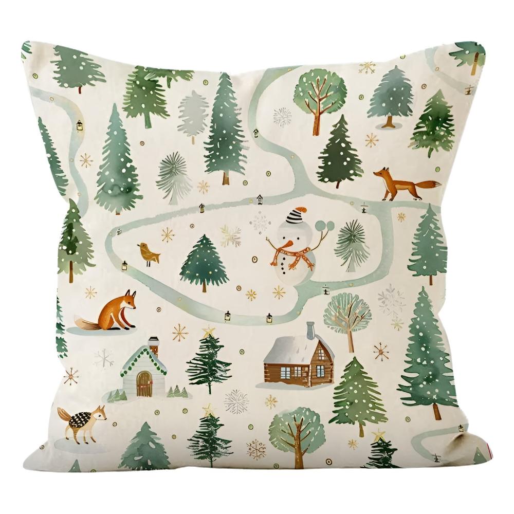 Housse de coussin paysage d&