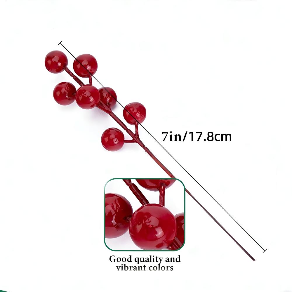 Kunstzweige Tanne mit roten Beeren