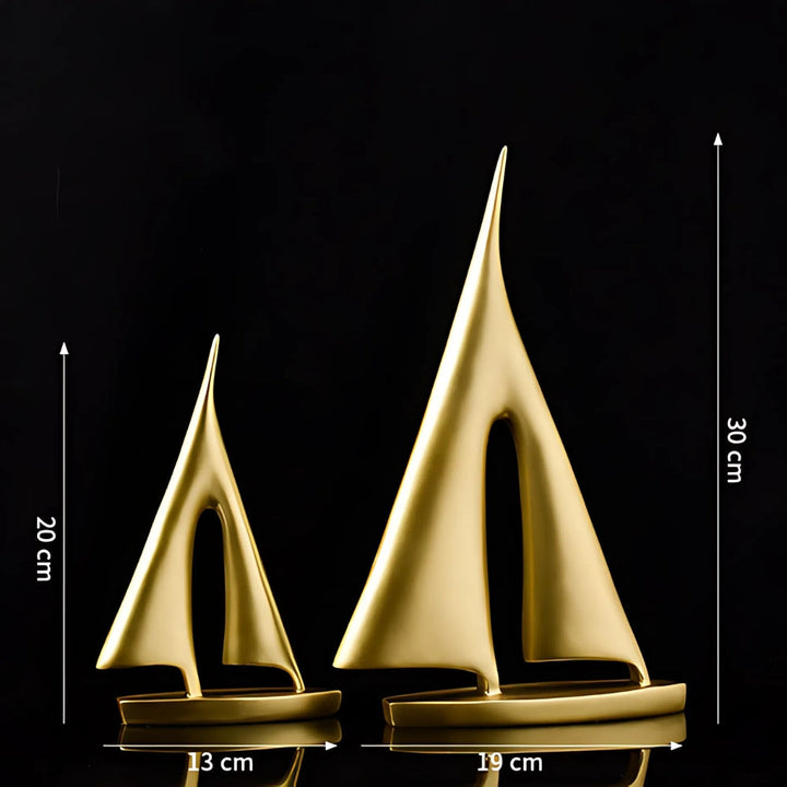 Dekoobjekt Segelboot 2er-Set