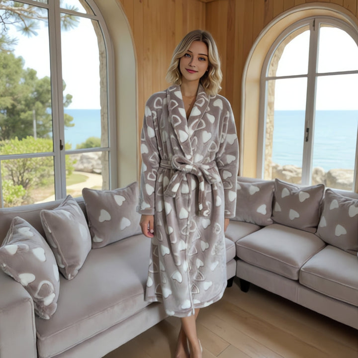 Bademantel Fleece weich