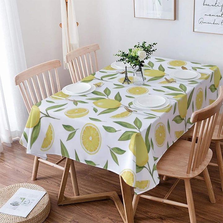 Tischdecke PVC Zitronenmotiv abwaschbar