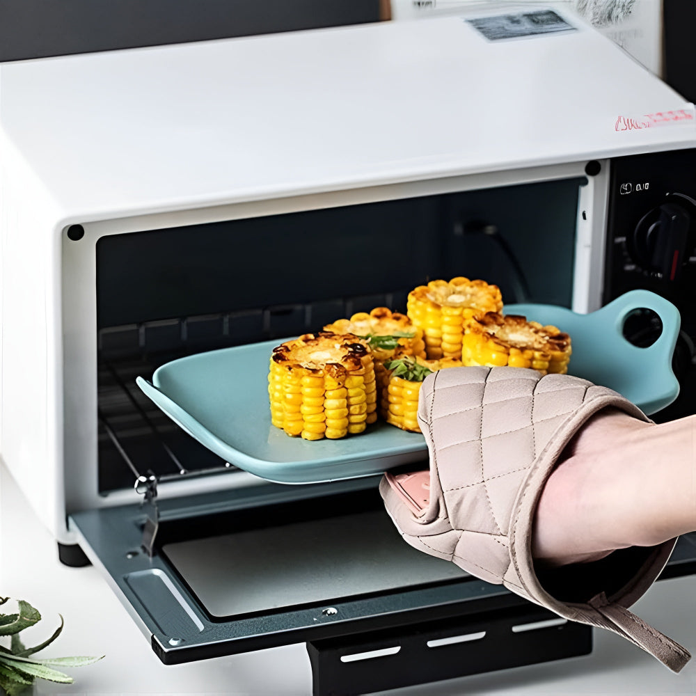 Ofenhandschuhe aus Silikon mit Baumwollfutter