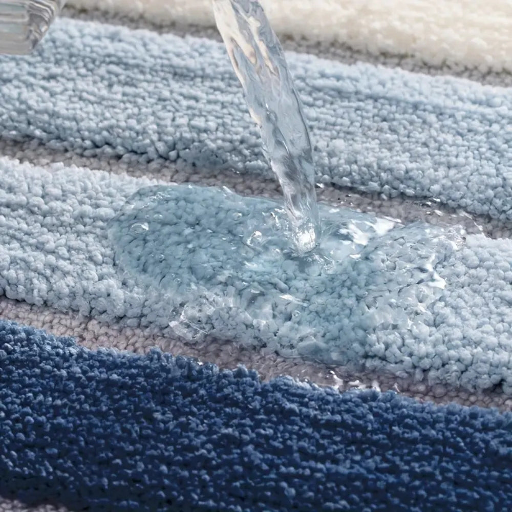 Badematte Streifen weich
