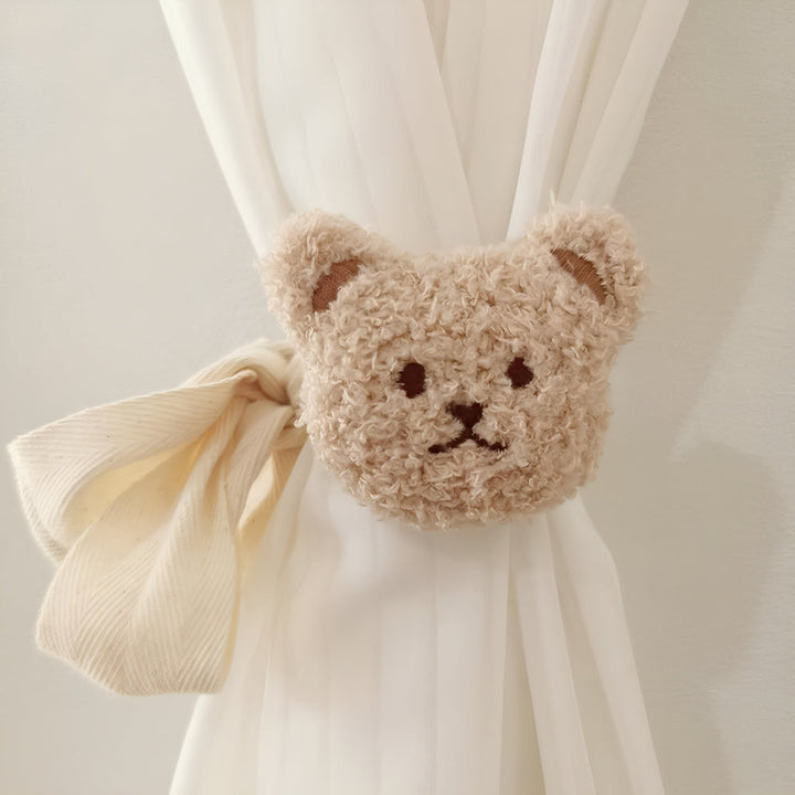 Vorhanghalter aus Plüsch in Teddybärform fürs Kinderzimmer