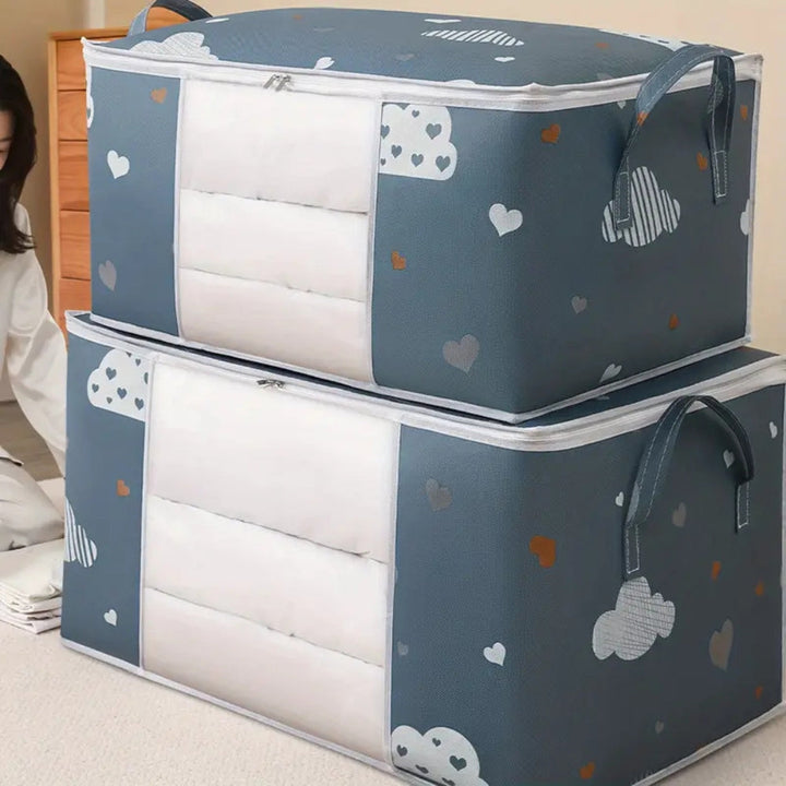Sac de rangement en coton et polyester pour chambre d&