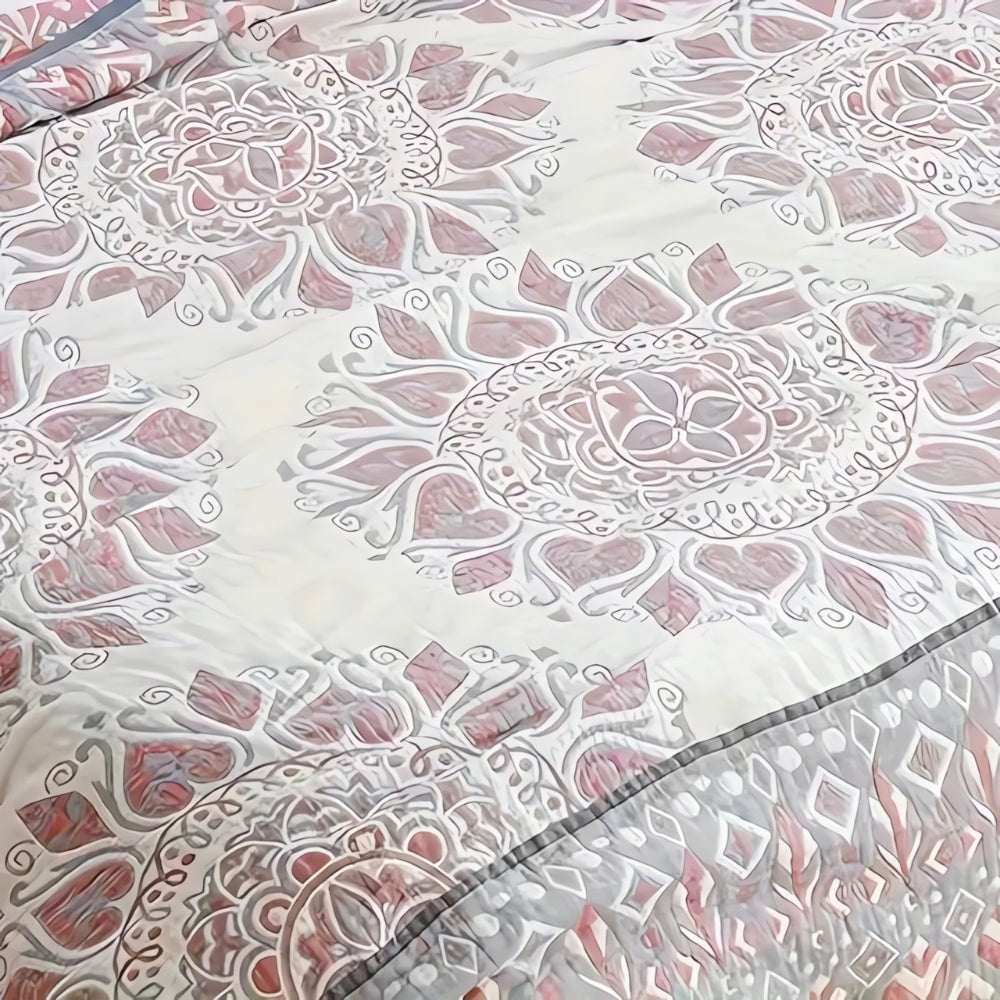 Plaid léger en mousseline de coton à fleurs
