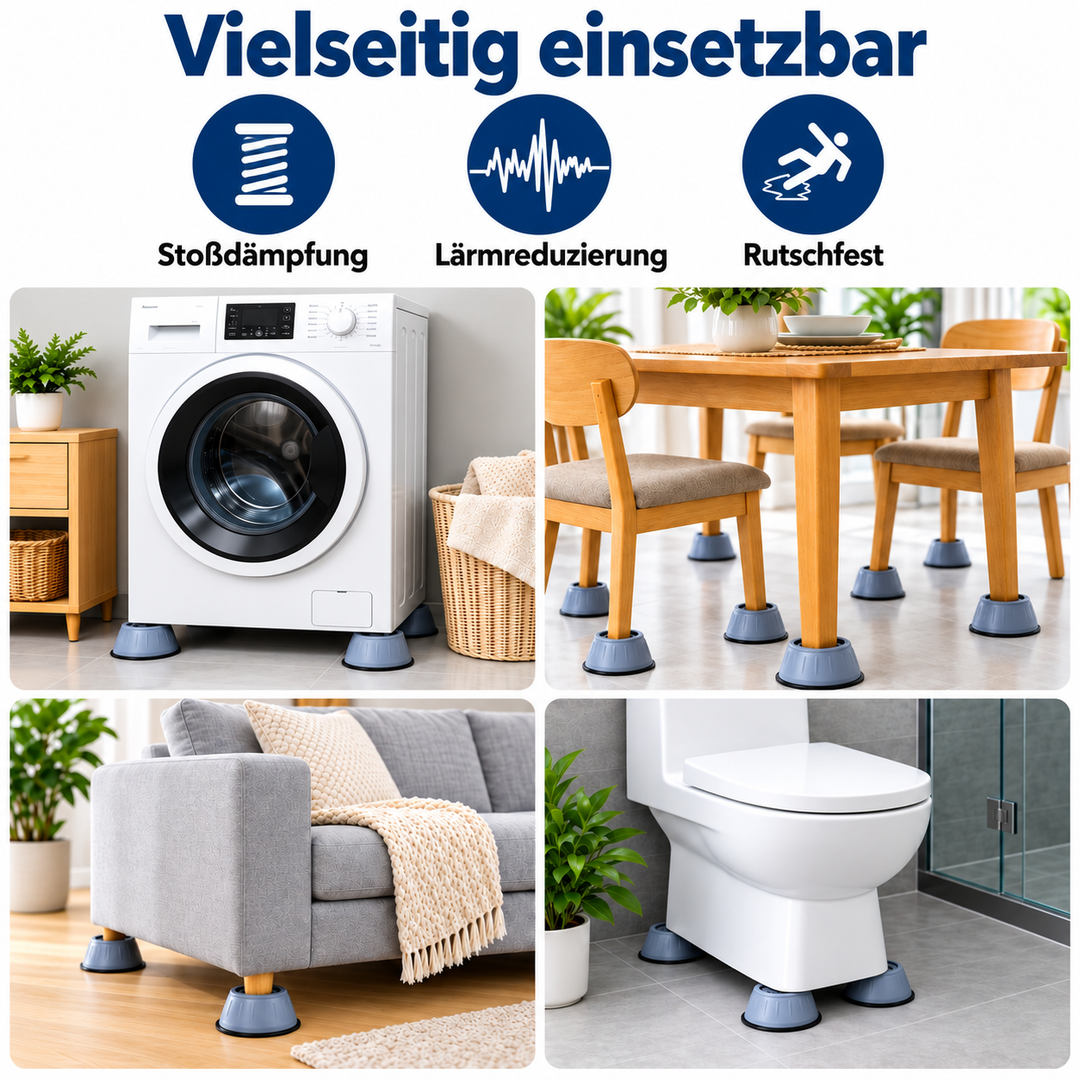 Antivibrationspads für Waschmaschinen, 4er-Set