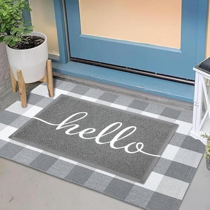 Fußmatte mit Hello-Schriftzug