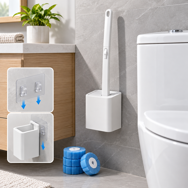 Brosse WC jetable avec recharges éponge