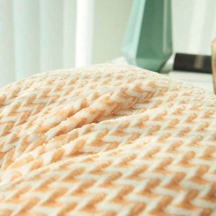 Housse de coussin à chevrons