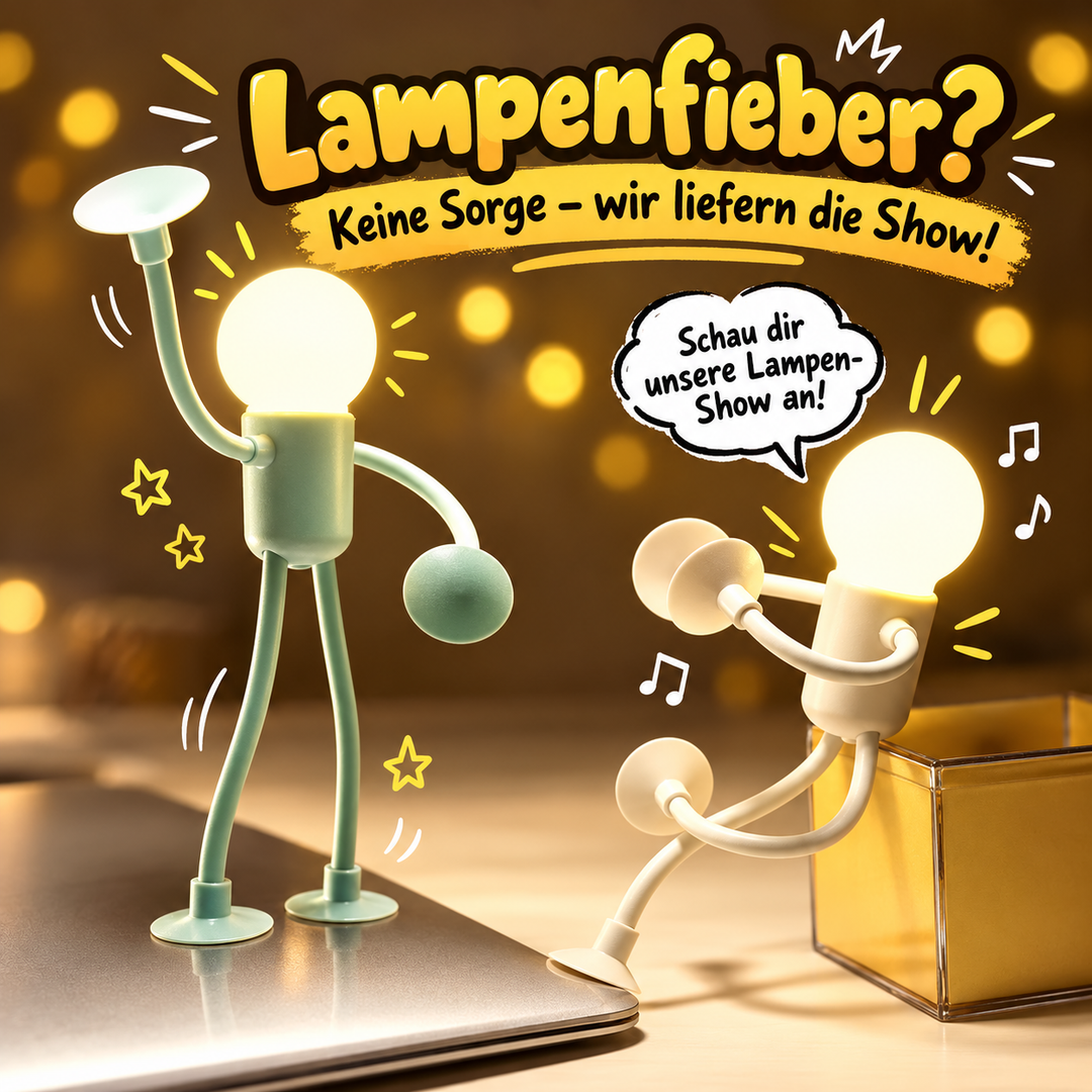 BendyBuddy™ | Flexible LED-Lampe mit Saugnäpfen – Kreatives Licht, das sich überall anpasst