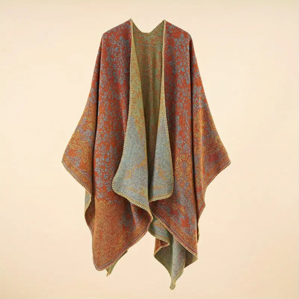 Schaltuch Barockmuster warm