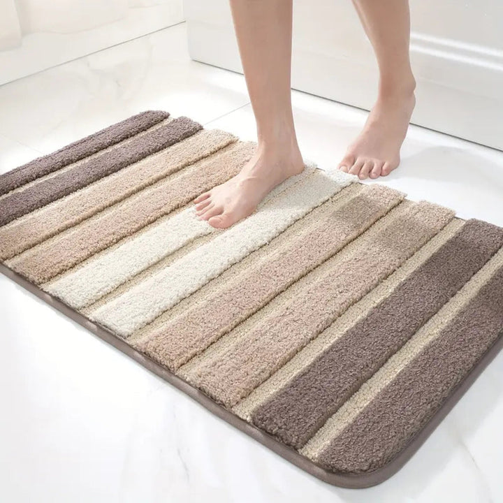 Badematte Streifen weich