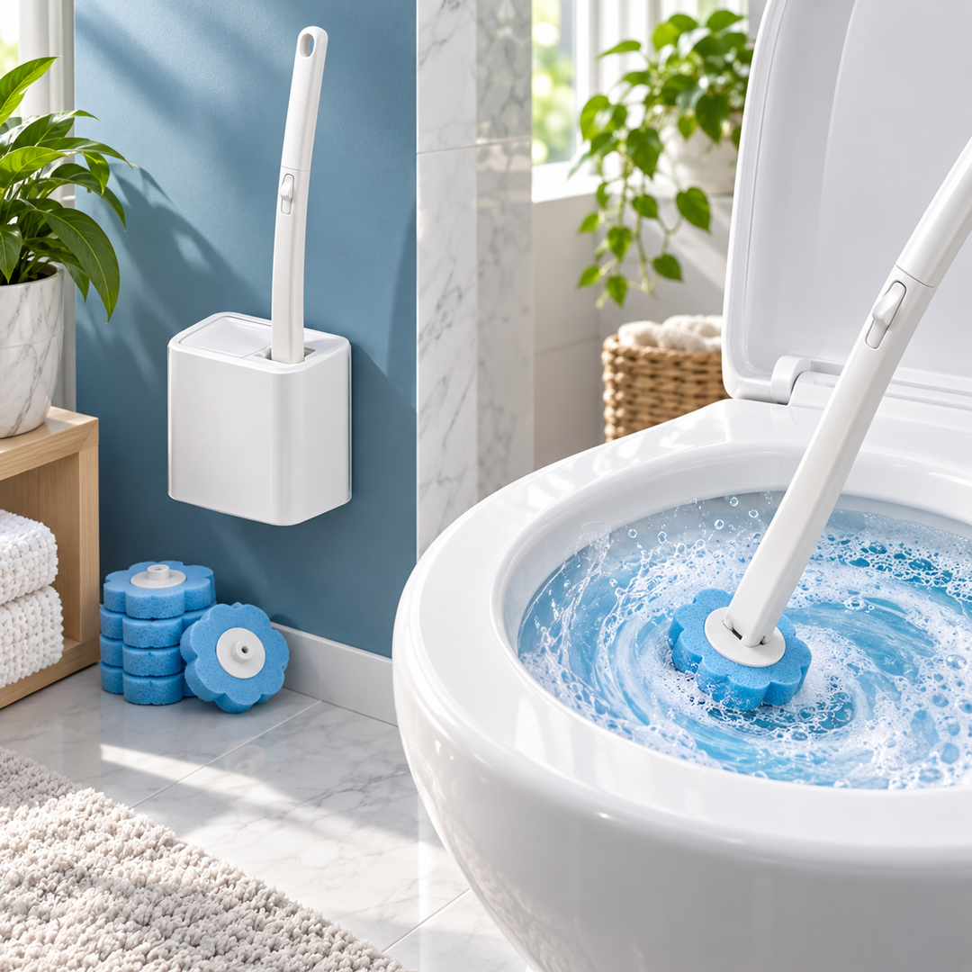 Brosse WC jetable avec recharges éponge