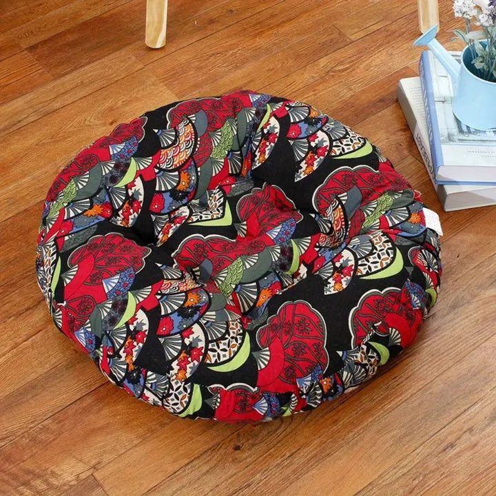 Rundes Boho-Bodenkissen 45 cm
