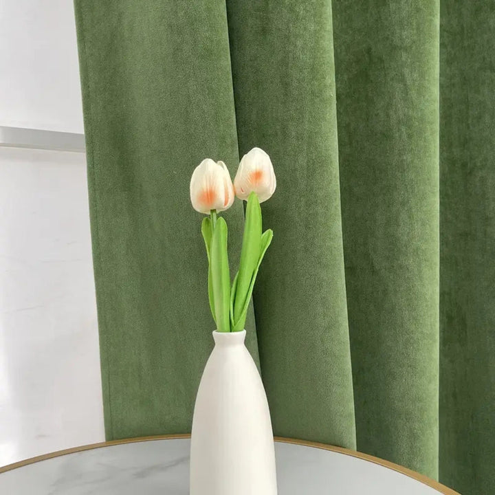 Vorhang Samt Grasgrün