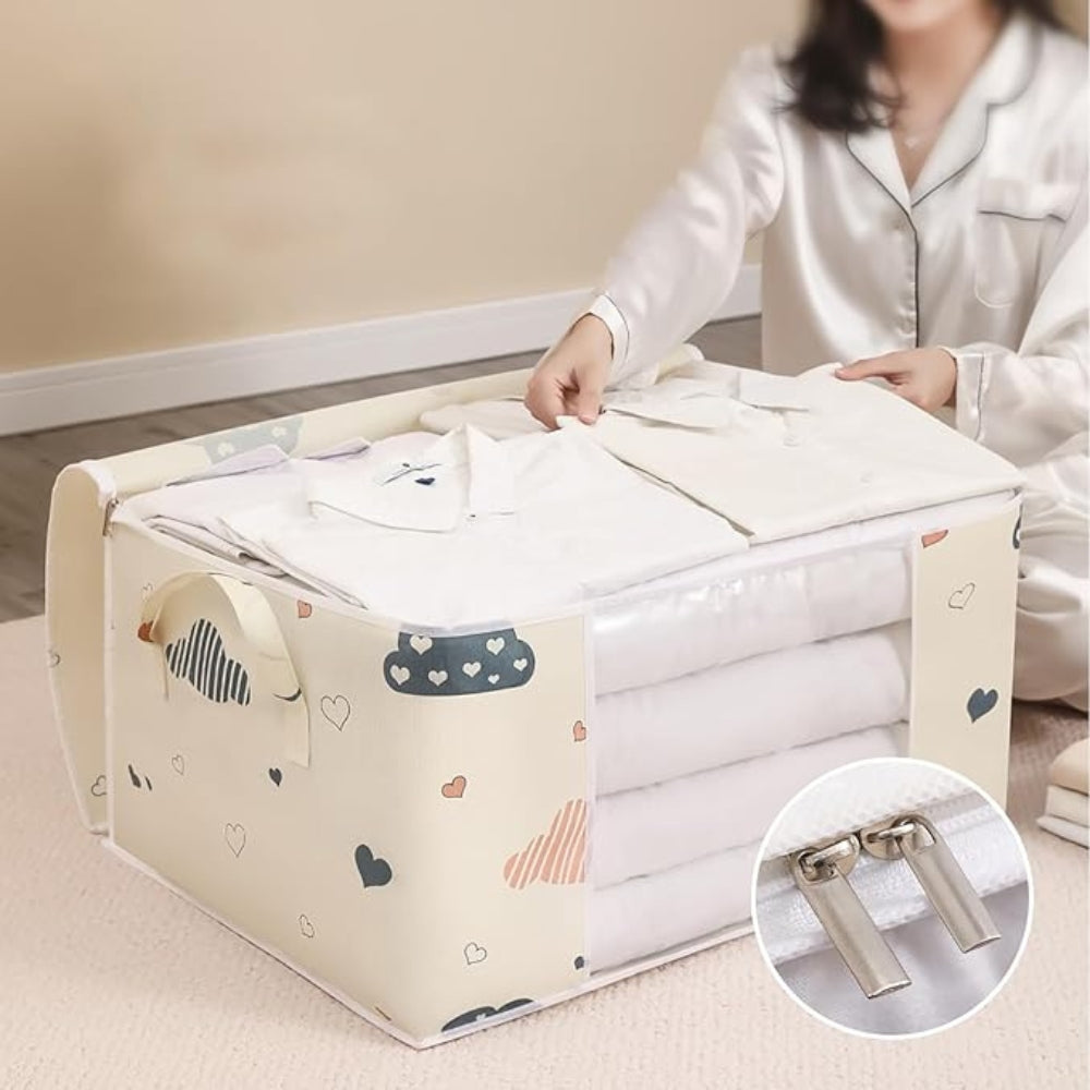 Sac de rangement en coton et polyester pour chambre d&