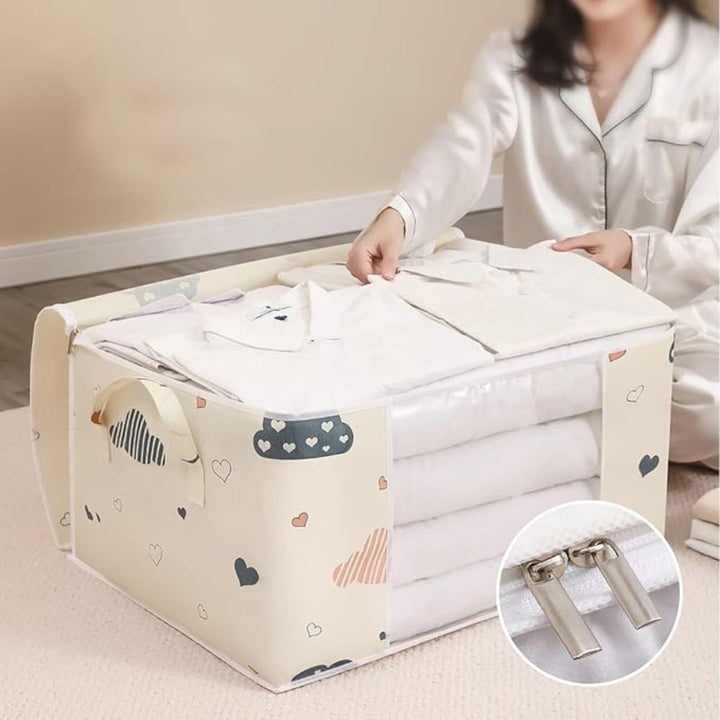 Sac de rangement en coton et polyester pour chambre d&